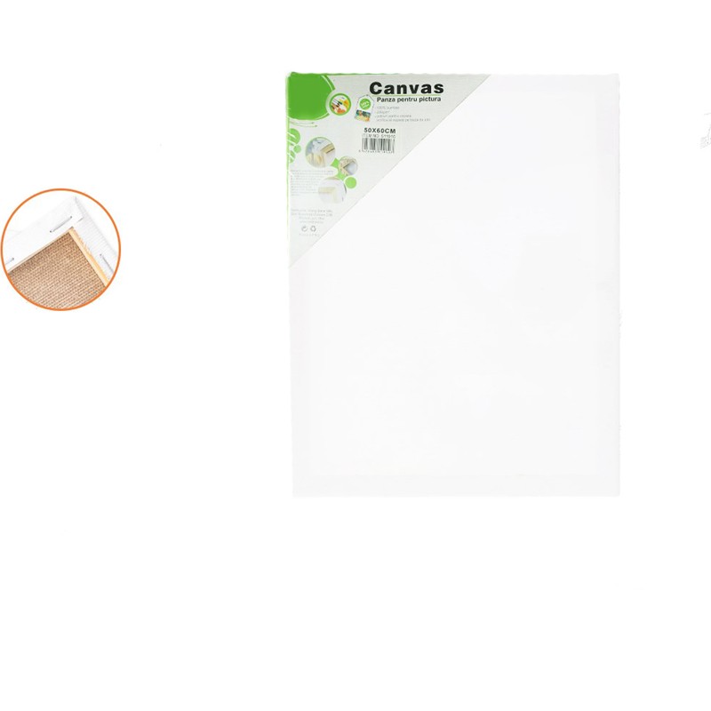 Panza pentru pictura, sasiu dreptunghiular, canvas, 60 x 50 cm - imagine 3